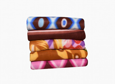SOVAM Floral Single Mink Blanket for  Mild Winter(Microfiber, Multicolor)
