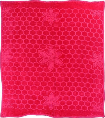 Aorihome Floral Single Mink Blanket for  Heavy Winter(Microfiber, Pink)
