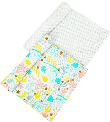 Thread Fairy Co Printed Crib Swaddling Baby Blanket for  Mild Winter(Cotton, Multicolor)