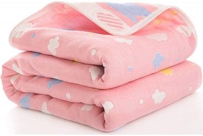 SYGA Printed Single AC Blanket for  AC Room(Cotton, Pink)