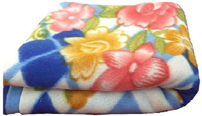 Sweven Printed Single Fleece Blanket for  Mild Winter(Microfiber, Multicolor)