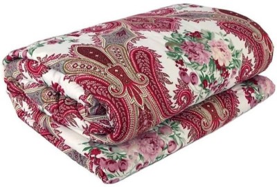 PAAVALI FASHIONS Floral Double Dohar for  AC Room(Microfiber, Pink)