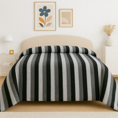 ELEGANT WEAVERS Striped Double AC Blanket for  AC Room(Polyester, Multicolor)
