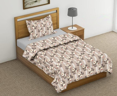 Texlux Printed Single AC Blanket for  Heavy Winter(Poly Cotton, Multi Color Zig Zag Floral)