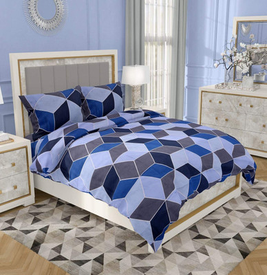 RRC Printed Double Comforter for  Heavy Winter(Microfiber, Blue)