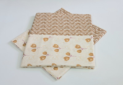 CHANDRAVATI Printed Single Top Sheet for  Heavy Winter(Cotton, Brown)