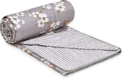 RRC Printed Double Dohar for  AC Room(Microfiber, Grey, Brown)