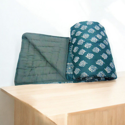 shree karni export Floral Single Quilt for  Heavy Winter(Polyester, Multicolor)