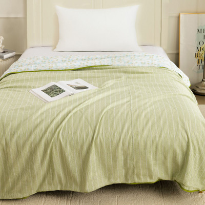 Story@home Printed Single Dohar for  Heavy Winter(Cotton, Green)
