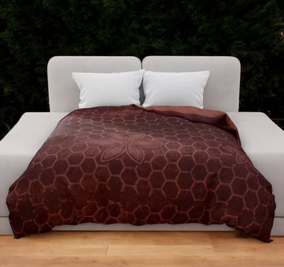 Anadhika Solid Single AC Blanket for  AC Room(Polyester, Brown)