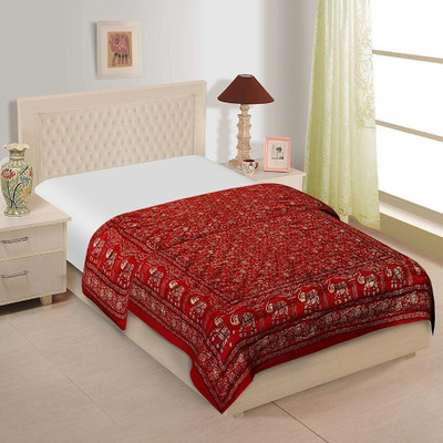 V.R.ENTERPRISES Abstract Double AC Blanket for  AC Room(Microfiber, Multicolor)