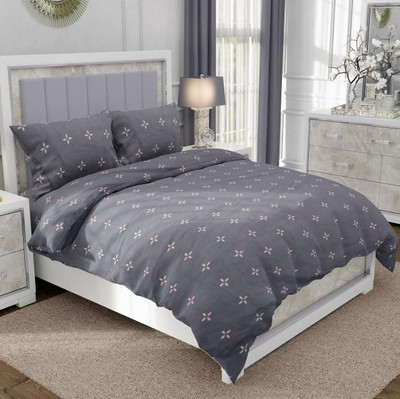 RRC Printed Double Comforter for  Heavy Winter(Microfiber, Grey)