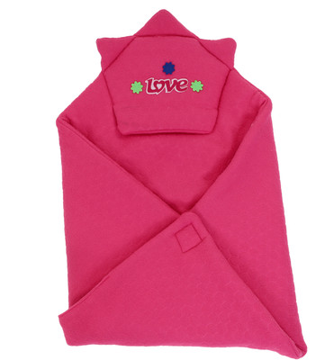 SIDLY PIDLY Solid Crib AC Blanket for  AC Room(Woollen Blend, MAGENTA)