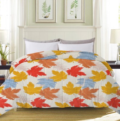 BSB HOME Solid Double Comforter for  Mild Winter(Microfiber, Beige & Red, Yellow)