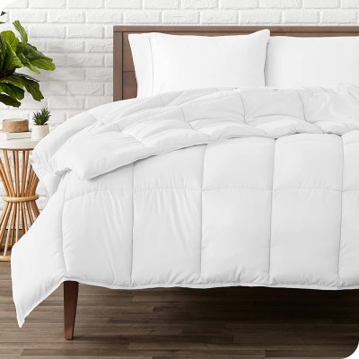 CULTIVER Solid Double Comforter for  AC Room(Microfiber, White)