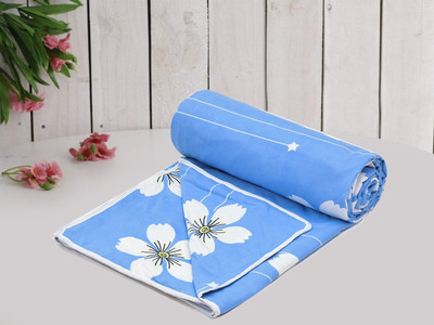Flipkart SmartBuy Printed Double Dohar for  AC Room(Microfiber, Light Blue)