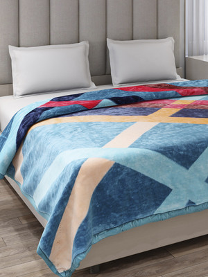 MONTE CARLO Printed Double Mink Blanket for  Mild Winter(Polyester, Multicolor)