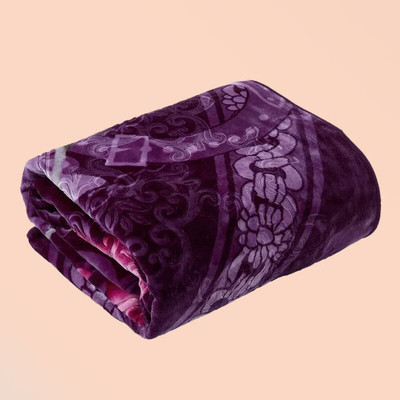 N Decor Printed Single Mink Blanket for  AC Room(Polyester, Multicolor)