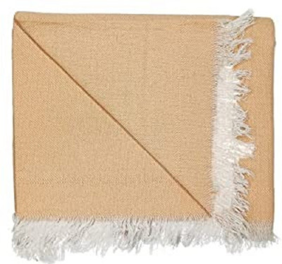 Bunkaartextiles Solid Single Comforter for  AC Room(Cotton, Orange)