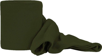 komfey Solid Single Fleece Blanket for  Mild Winter(Polyester, Green)