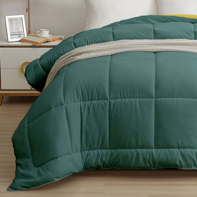 My Trident Solid Single Comforter for  AC Room(Polyester, Tipsy Torquoise)