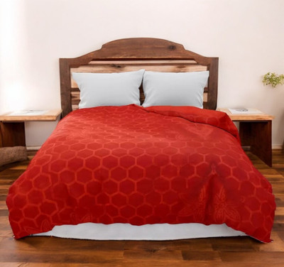 Anadhika Solid Single AC Blanket for  AC Room(Polyester, Red)