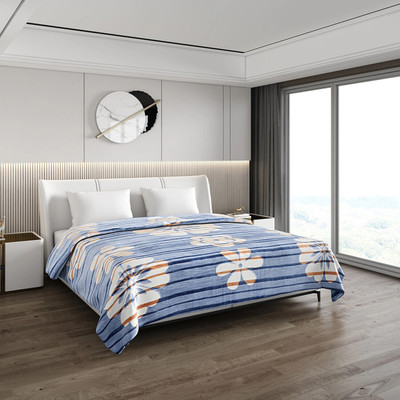 MONTE CARLO Printed Double Mink Blanket for  Heavy Winter(Polyester, Multicolor)