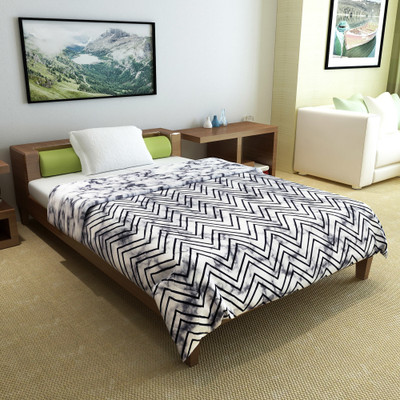 Divine Casa Printed Single Comforter for  Mild Winter(Cotton, C L Grey)