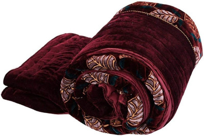 V.R.ENTERPRISES Abstract Double AC Blanket for  AC Room(Microfiber, Multicolor)