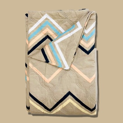 Harsh Foundation India Abstract Double Quilt for  AC Room(Cotton, Striped Sand)