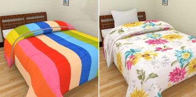 AMZ Exclusive Retail Floral Single Dohar for  AC Room(Poly Cotton, Rainbow and Sunflower)
