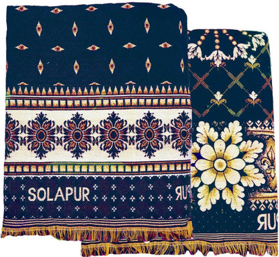 Cotonine Floral Single Top Sheet for  AC Room(Cotton, Brown)