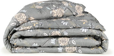 Livpure Smart Printed Double Comforter for  Heavy Winter(Polyester, Stone Grey Floral)