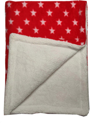 NAMAN Printed Single AC Blanket for  AC Room(Polyester, Red)