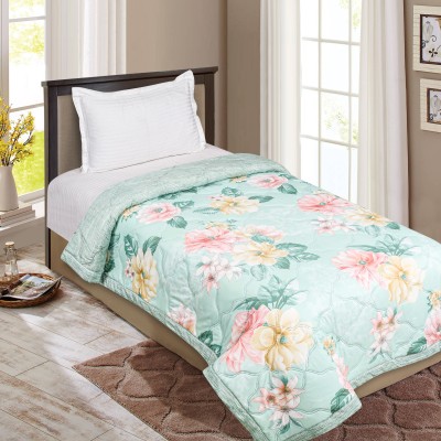 Signature Printed Single Comforter for  AC Room(Polyester, Multicolor)