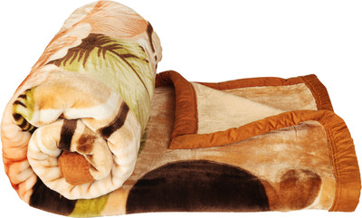 VAS COLLECTIONS Printed Single Mink Blanket for  Heavy Winter(Polyester, Red)