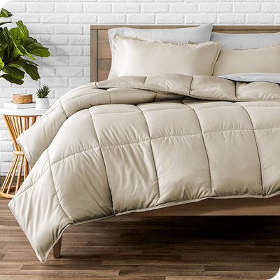 CULTIVER Solid Single Comforter for  AC Room(Microfiber, Beige)