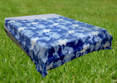 KIXTA Self Design Double AC Blanket for  AC Room(Microfiber, Blue)