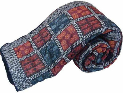 V.R.ENTERPRISES Checkered Single Quilt for  Heavy Winter(Woollen Blend, Multicolor)