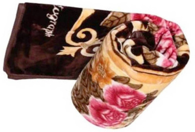 SPENTO Printed Double Mink Blanket for  Mild Winter(Microfiber, Multicolor)