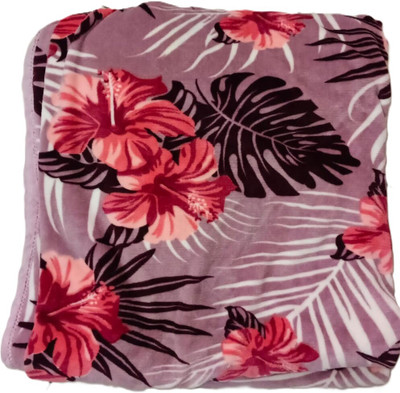 RAJASTHAN HANDLOOM Floral Double AC Blanket for  AC Room(Polyester, Maroon)