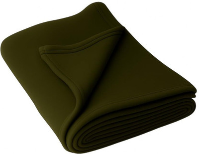 LIFECRAFT HOME FURNISHINGS Floral Single Fleece Blanket for  Mild Winter(Polyester, Mehndi)