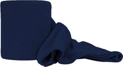 komfey Solid Double Fleece Blanket for  Heavy Winter(Polyester, Blue)