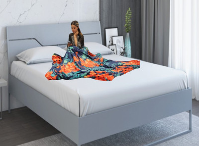 BLAN STAR 3D Printed Double AC Blanket for  AC Room(Fur, Multicolor)