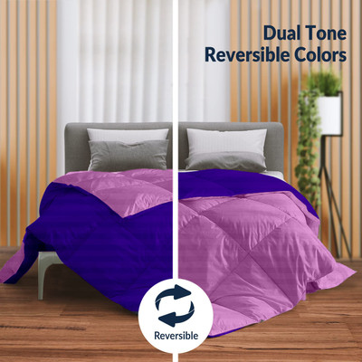 Home Plus Studios Solid Single Comforter for  Heavy Winter(Microfiber, Pink)