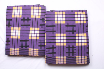 Tharunsha Elite Checkered Single AC Blanket for  Mild Winter(Cotton, Violet)