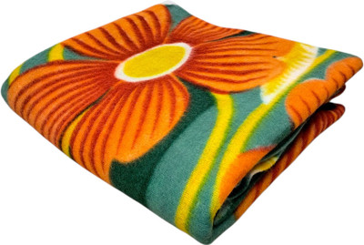 hyponicaim Floral Single AC Blanket for  Mild Winter(Polyester, Multicolor)