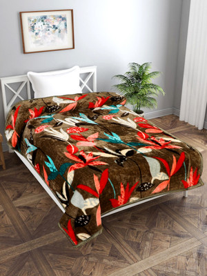 Flipkart SmartBuy Printed Single Mink Blanket for  Heavy Winter(Polyester, Multicolor)