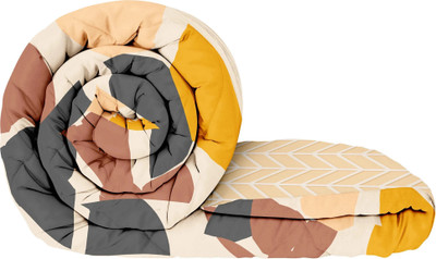 Story@home Printed Double Comforter for  AC Room(Polyester, Cream)