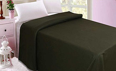 The Home Talk Solid Single AC Blanket for  AC Room(Polyester, Green)